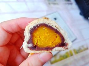 板栗南瓜比蛋黄馅的还要香甜。