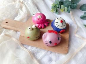 表情，胡须可以用食用色素笔画上去