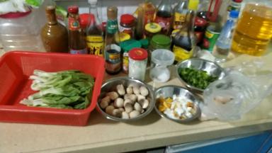 所有食材准备好