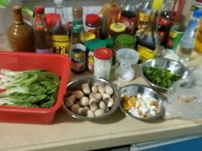 所有食材准备好
