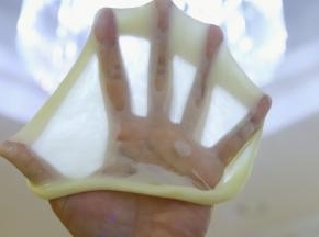 检测面团状态，能拉出如图一样有韧性不易破的手套膜（完全扩展状态）。