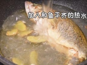 5.加入和鱼平齐的水