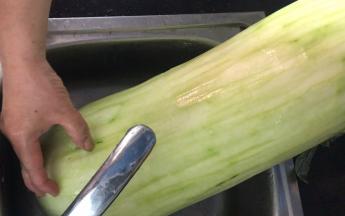 冬瓜去皮后洗净