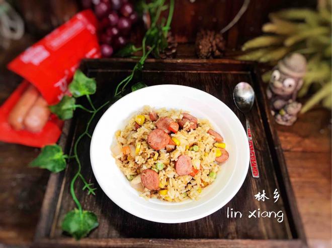 牛肉肠炒饭