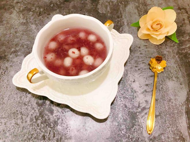 紫米酒酿小丸子