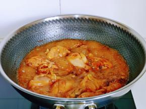 鸡腿的口感可以啦！大火收汤，留一点汤汁更好吃。