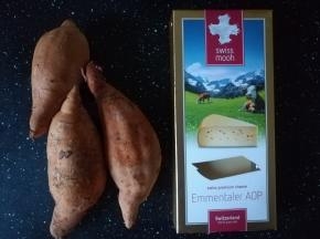 准备红薯和奶酪