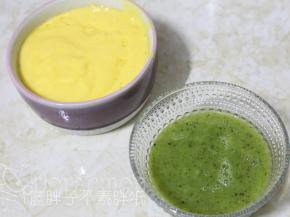 猕猴桃和芒果分别榨汁。