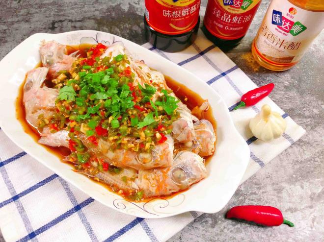 凉拌捞汁红立鱼