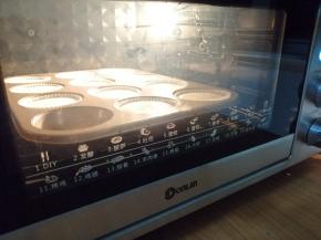 放入到已经提前预热到120度的东菱K40C烤箱最下面一层，烘烤45分钟，再调到150度，烘烤15分钟左右，实际烘烤温度要根据自家烤箱脾气而定