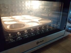 放入到已经提前预热到120度的东菱K40C烤箱最下面一层，烘烤45分钟，再调到150度，烘烤15分钟左右，实际烘烤温度要根据自家烤箱脾气而定