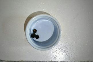 把桂圆去壳放在蒸盅里