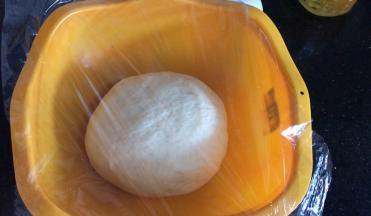 放入大点的容器中，密封发酵至两倍以上