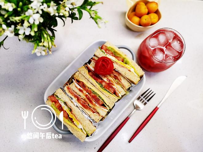 培根芝士三明治