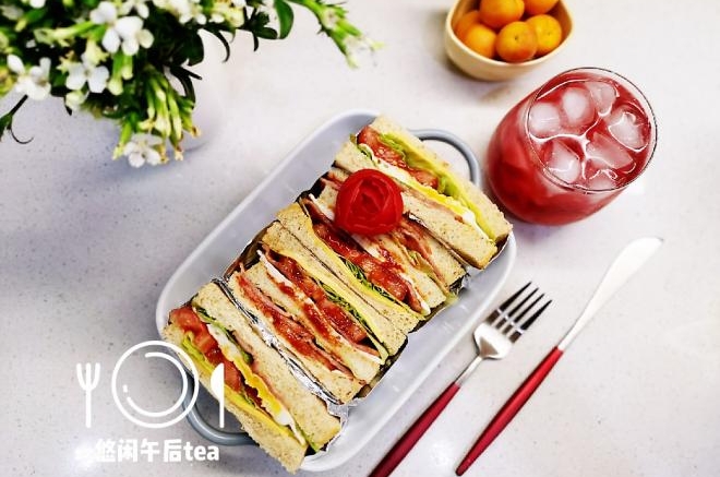 培根芝士三明治