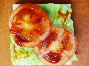 加一点番茄酱抹平