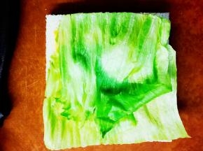 铺上西生菜