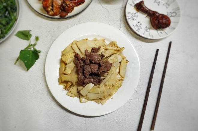 鲜笋炒牛肉