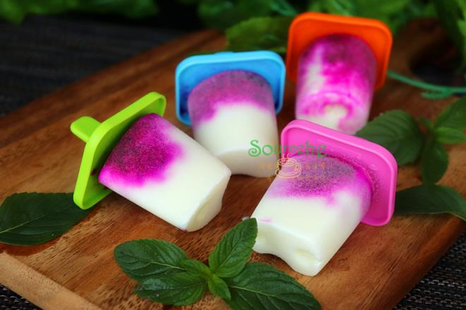 火龙果酸奶雪糕