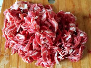 牛肉斜切丝