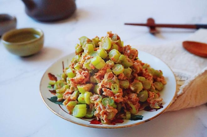虾酱炒四季豆