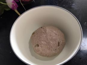 取出面团，放入容器中，密封发酵至两倍以上（夏天放冰箱发酵）