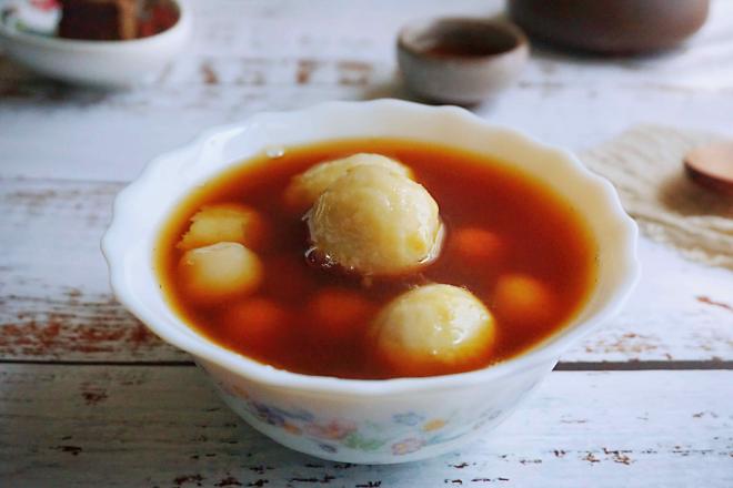 秋季养生小圆子糖芋苗