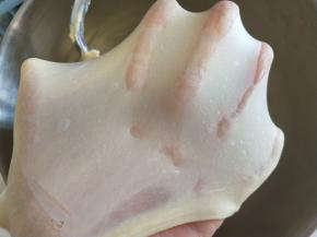 4．然后开高速揉出薄膜。