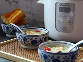 好了，料足浓稠又香滑的粥煮好了，早餐来一碗吧