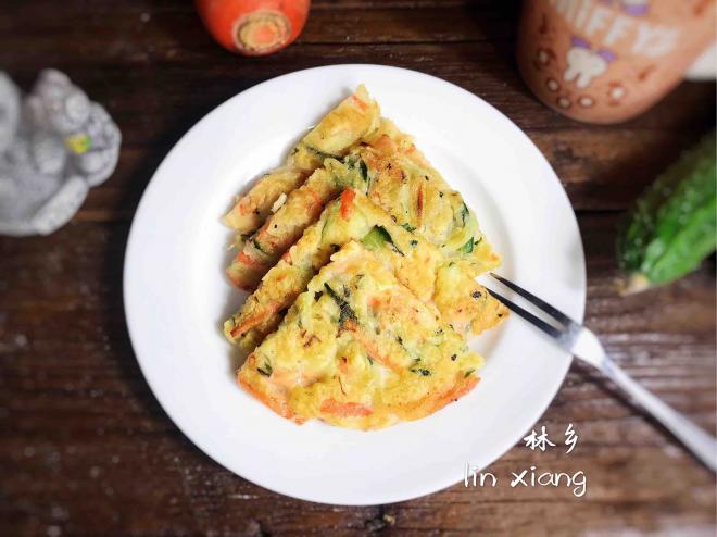 黄瓜胡萝卜鸡肉饼