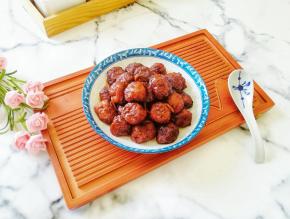 超级下饭的糖醋肉丸。