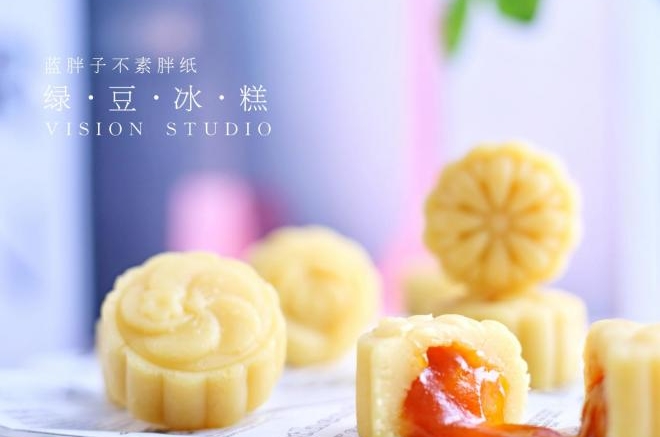 网红流心绿豆冰糕