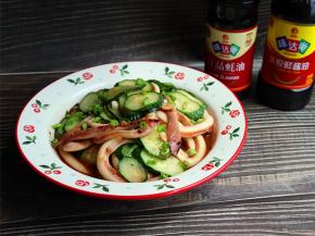 鲜香鱿鱼圈成品图