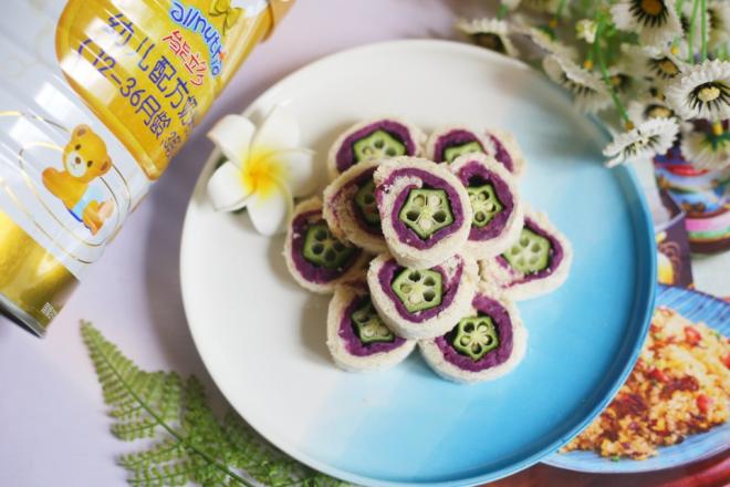 奶香秋葵土司卷