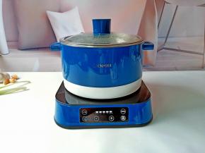 盖上盖子按开启键，静静等待。