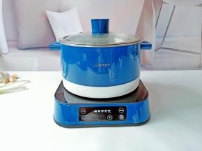 点击开始键，猛火蒸8分钟。