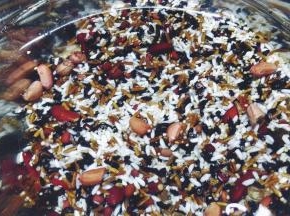 八宝米用水浸泡2小时