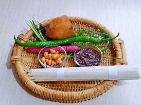 准备食材，一人份。