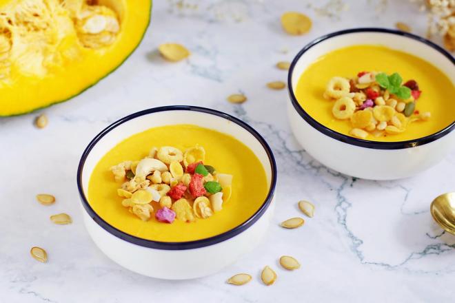 南瓜山药酸奶糊