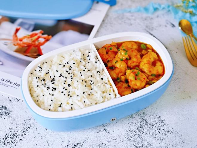 咖喱虾仁便当