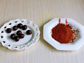 利用这时间，准备豆沙馅与可可粉。