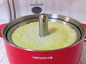 这时脱糖米饭也好啦～香味扑鼻而来。