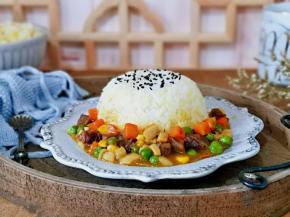 色彩营养都丰富的一餐。