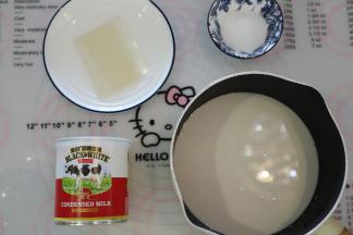 准备所有布丁的材料。