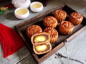 豆沙蛋黄馅