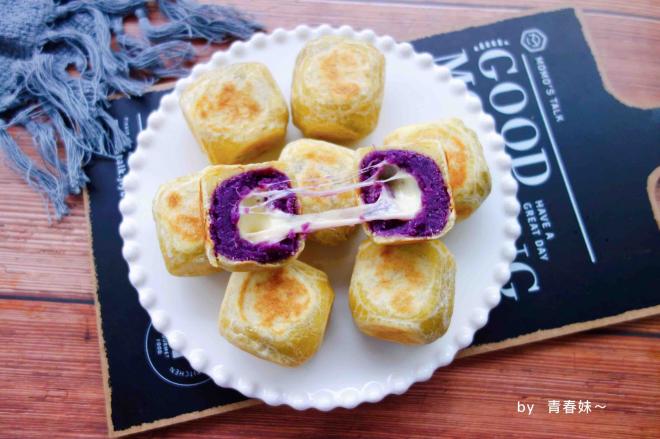紫薯仙豆糕