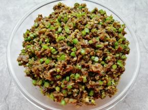 香喷喷的饺子馅做好了。