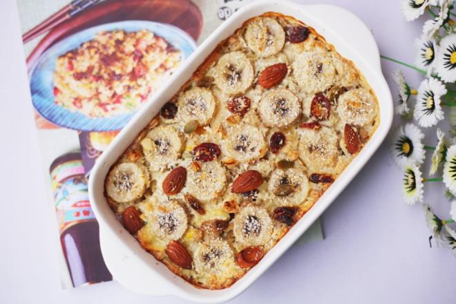 香蕉牛奶烤燕麦