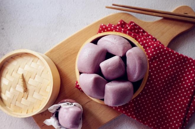 紫山药小馒头