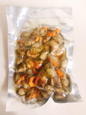 扇贝肉提前解冻备用！